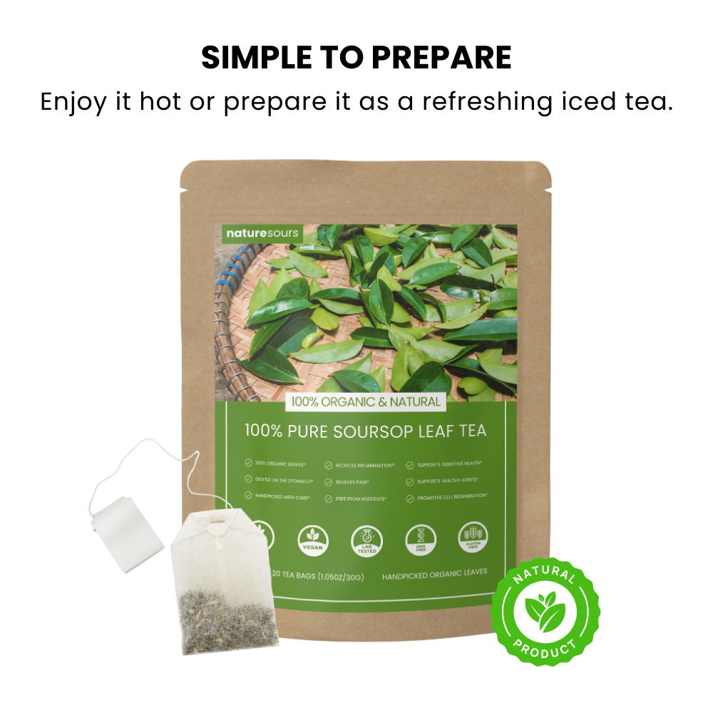 Buy 1 Get 1 FREE - 100% Pure Organic Soursop Leaf tea