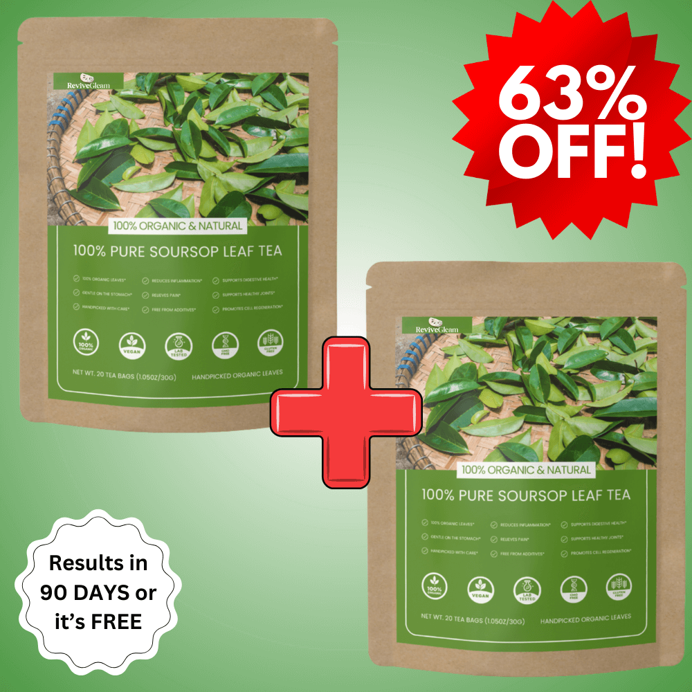 Buy 1 Get 1 FREE - 100% Pure Organic Soursop Leaf tea