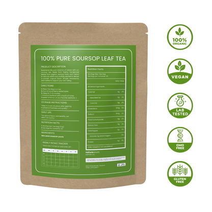 Buy 1 Get 1 FREE - 100% Pure Organic Soursop Leaf tea