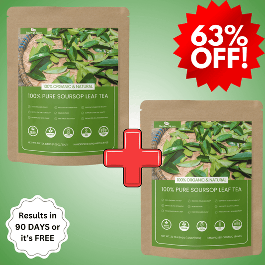 Buy 1 Get 1 FREE - 100% Pure Organic Soursop Leaf tea